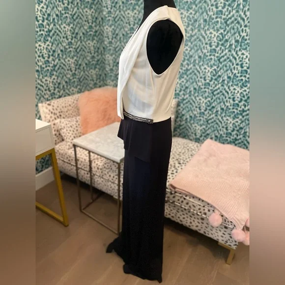 David Meister Black and White Dress - Picture 7 of 9